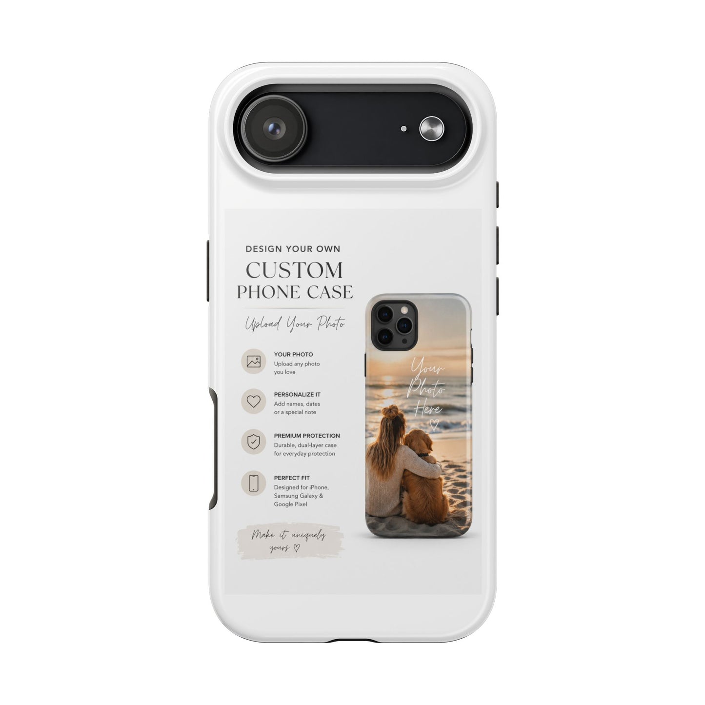 Custom Photo Phone Case | Upload Your Own Image | Personalized iPhone & Samsung Case