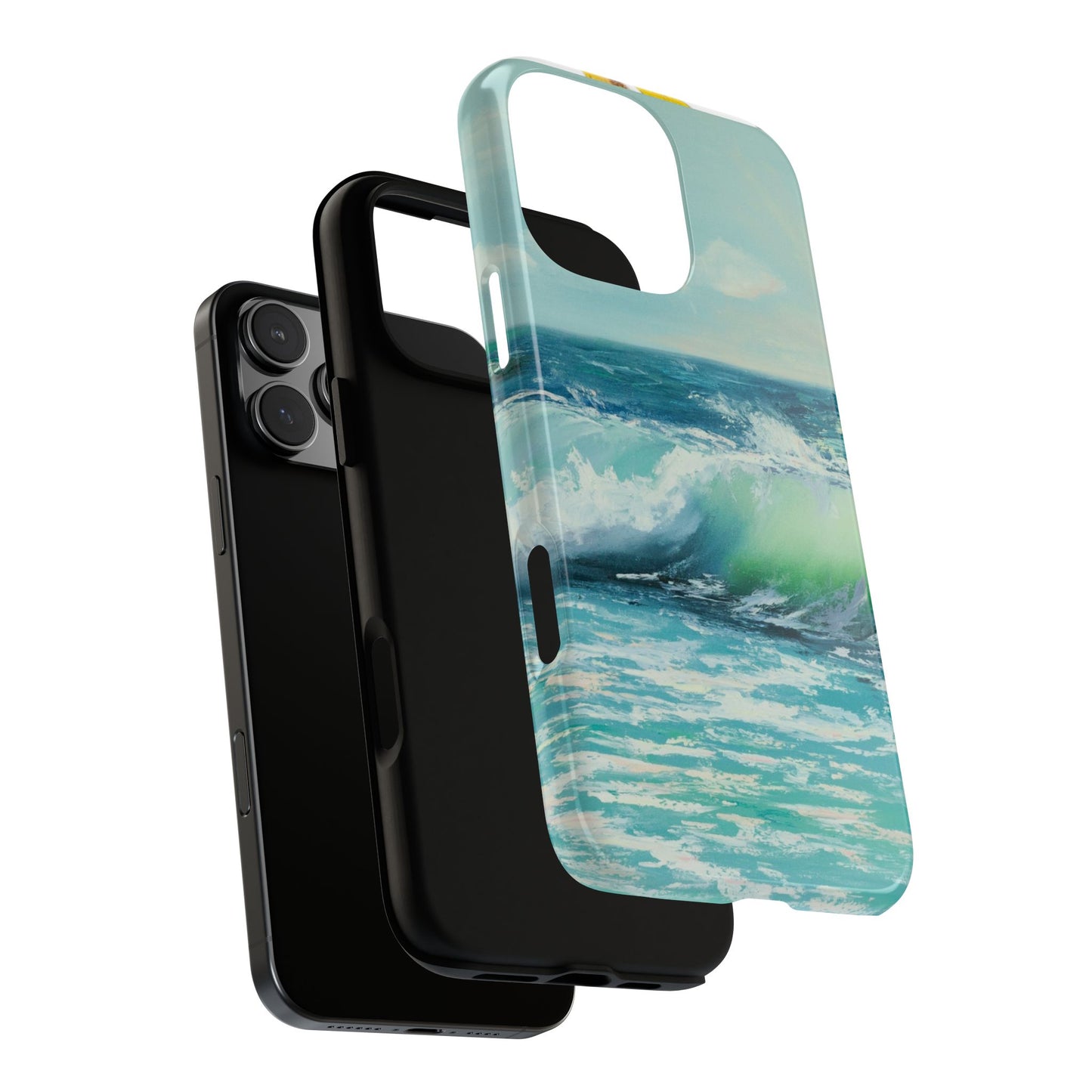 Blue Wave Seascape Phone Case | Ocean Art iPhone Case | Coastal Sky Phone Cover