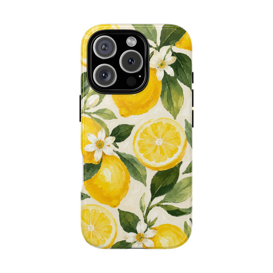 Lemon Blossom Phone Case | Designed by Alina Madan Art