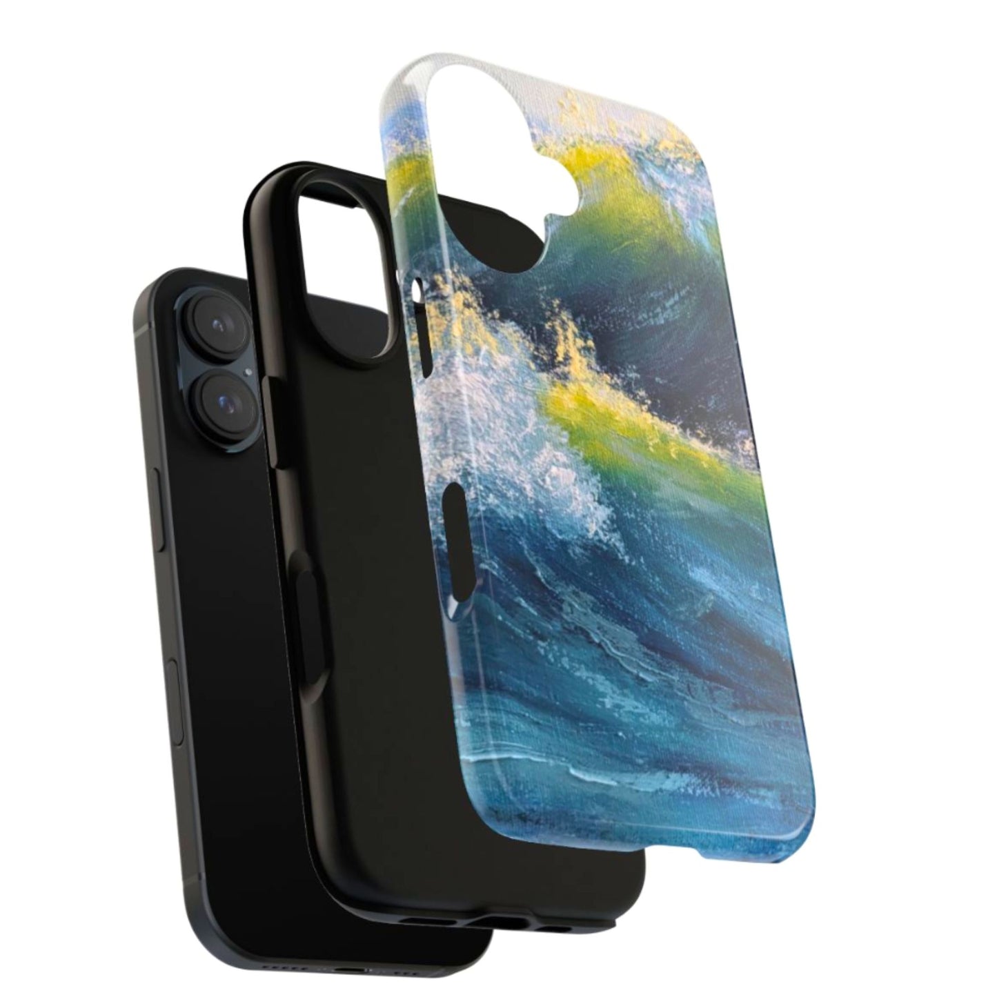 Blue Wave Ocean Phone Case | Original Coastal Art by Alina Madan Art