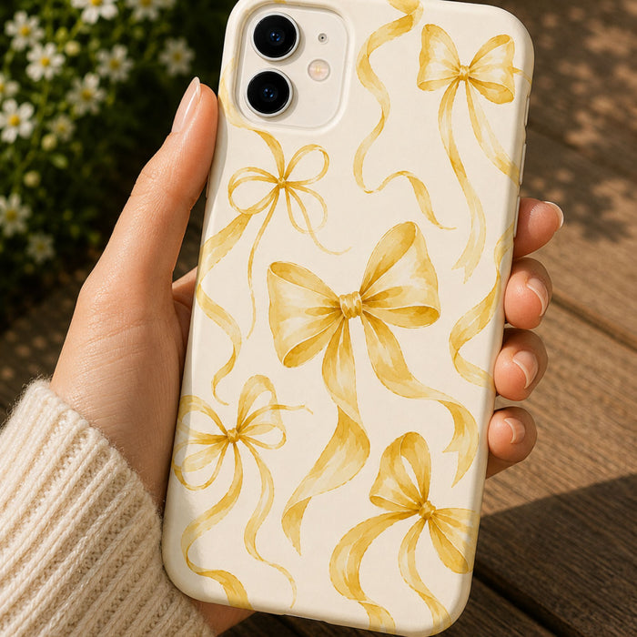 Coquette Bow Phone Case | Watercolor Ribbon Aesthetic Case