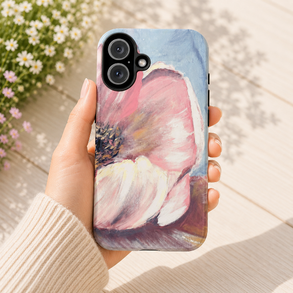 Blush Floral Phone Case | Original Pink Flower Art by Alina Madan Art