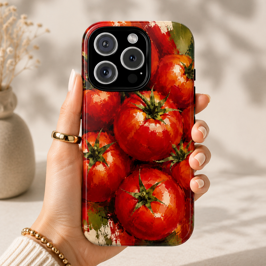 Tomato Harvest Phone Case | Designed by Alina Madan Art