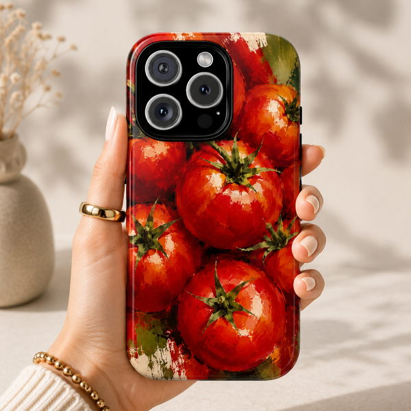 Tomato Harvest Phone Case | Designed by Alina Madan Art