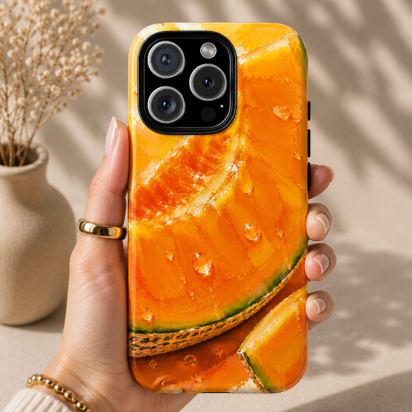Golden Melon Glow Phone Case | Designed by Alina Madan Art