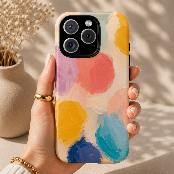Pastel Brushstroke Phone Case | Designed by Alina Madan Art