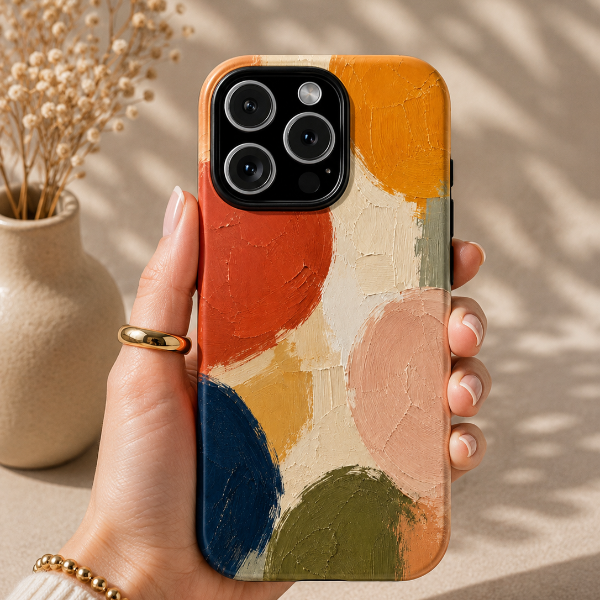 Modern Abstract Shapes Phone Case – Designed by Alina Madan Art