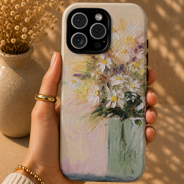 Wild Daisy Bouquet Phone Case – Original Painting by Alina Madan Art