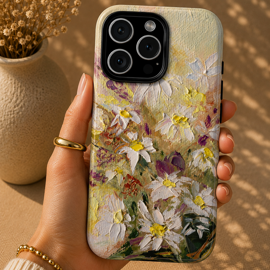 Wild Daisy Bouquet2 Phone Case – Original Painting by Alina Madan Art