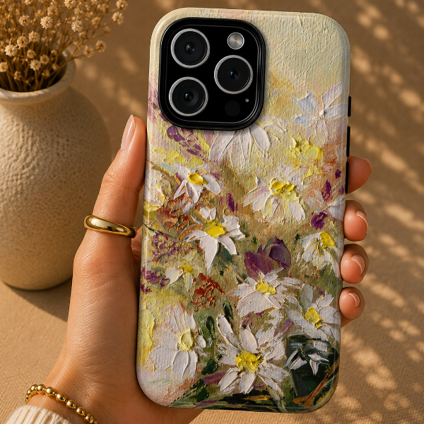 Wild Daisy Bouquet2 Phone Case – Original Painting by Alina Madan Art