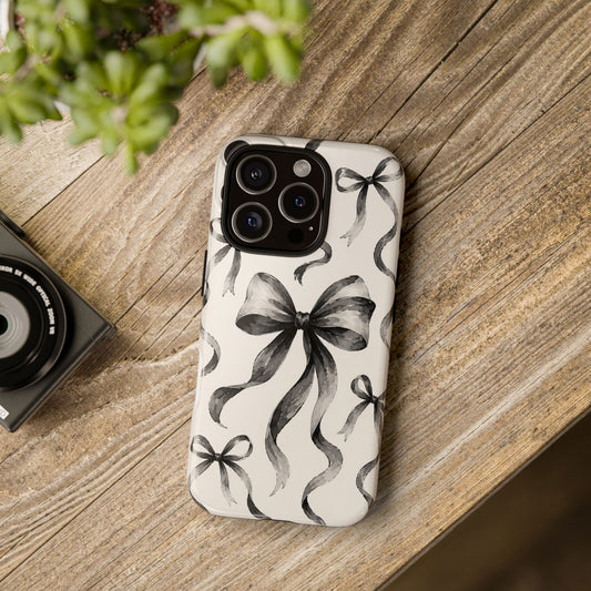 Coquette Bow Phone Case | Watercolor Ribbon Aesthetic Case