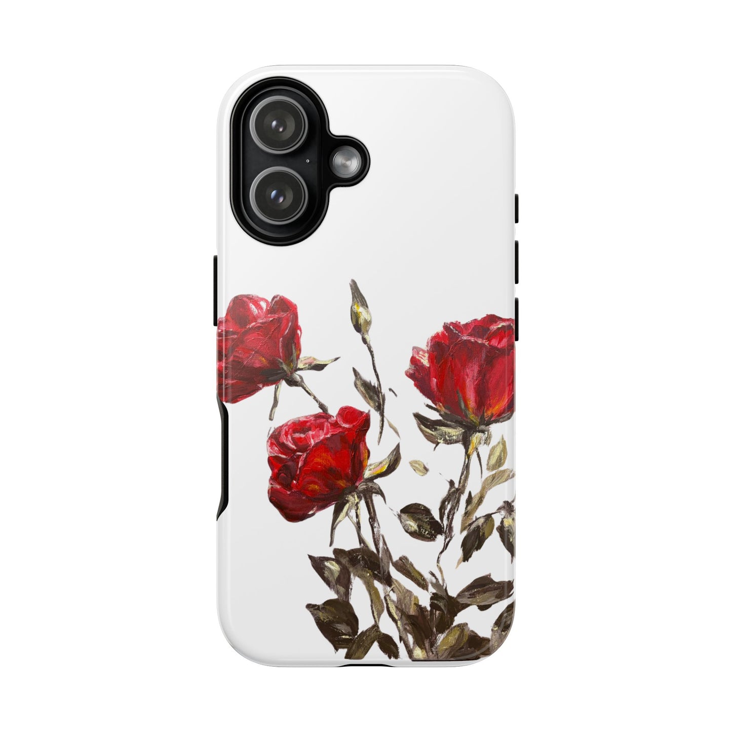 Blooming Red Roses Phone Case | Feminine Floral iPhone Case