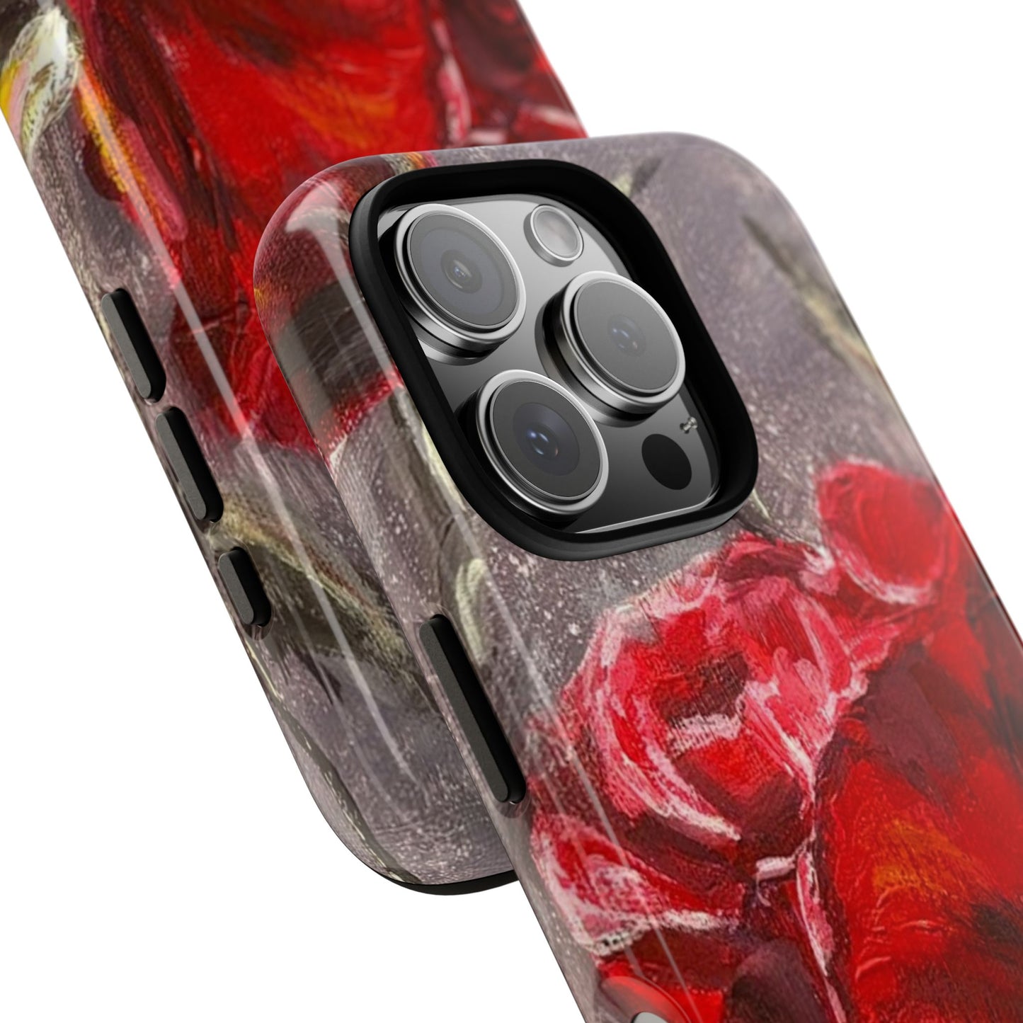Velvet Crimson Rose Phone Case – Original Floral Art by Alina Madan