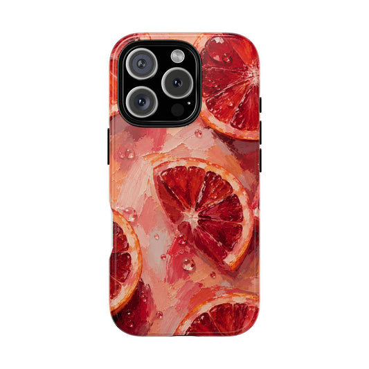 Ruby Citrus Phone Case | Blood Orange Designed by Alina Madan Art