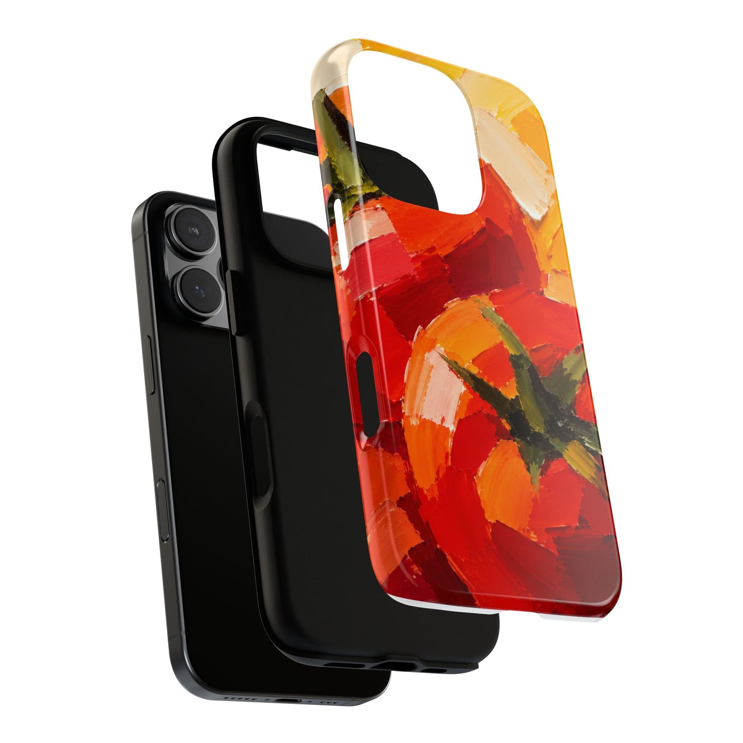 Abstract Tomato Pop Phone Case | Designed by Alina Madan Art