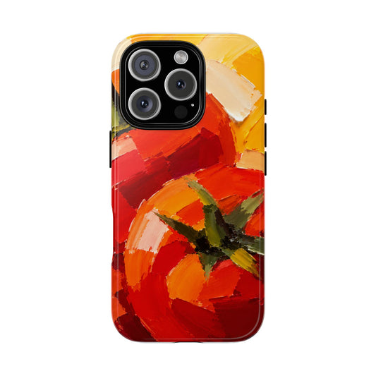Abstract Tomato Pop Phone Case | Designed by Alina Madan Art