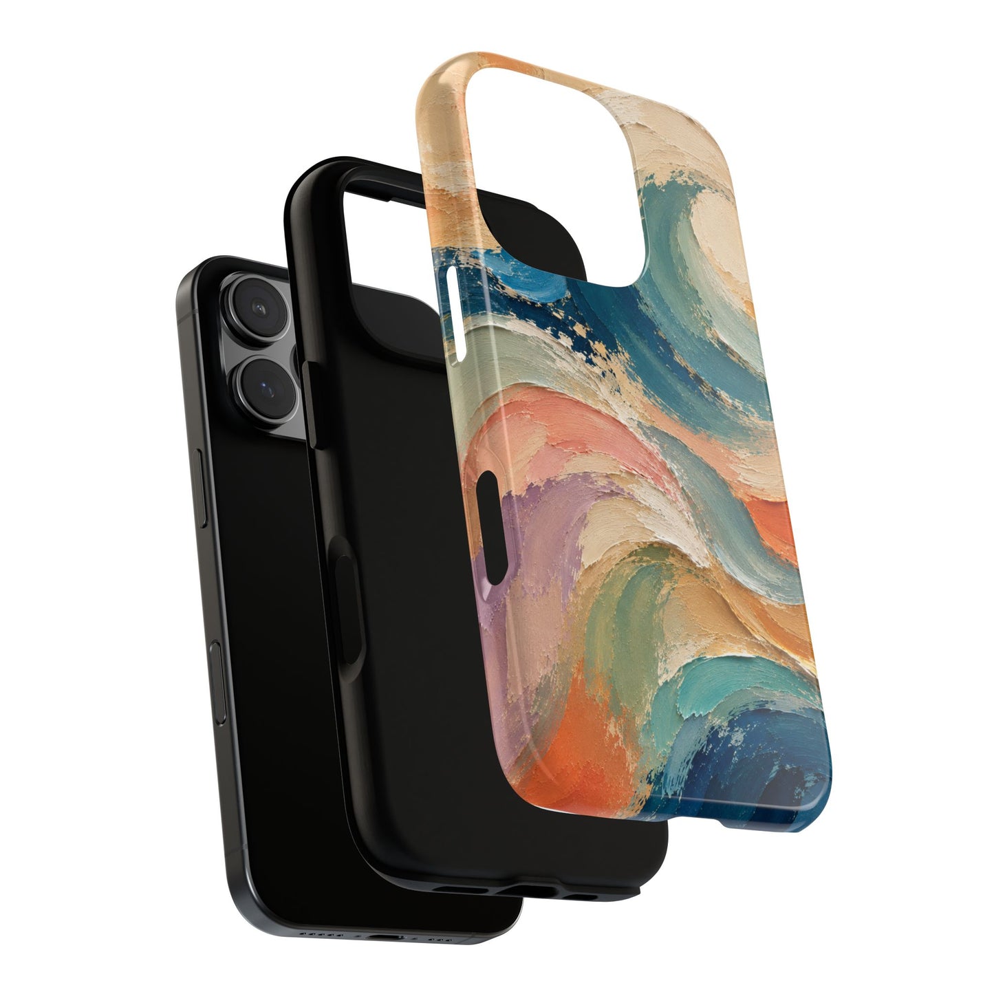 Coastal Abstract Waves Phone Case – Designed by Alina Madan Art