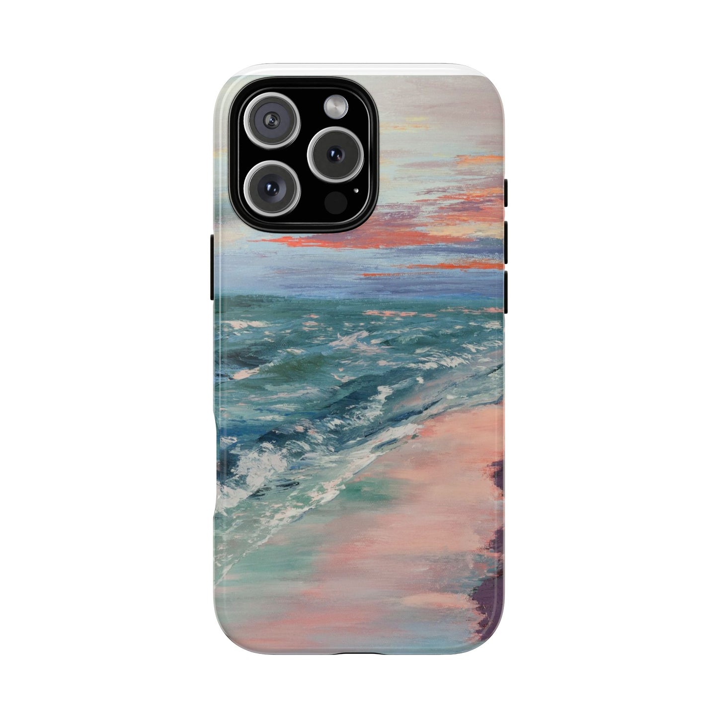 Pastel Ocean Sunset Phone Case | Original Coastal Seascape Art by Alina Madan Art