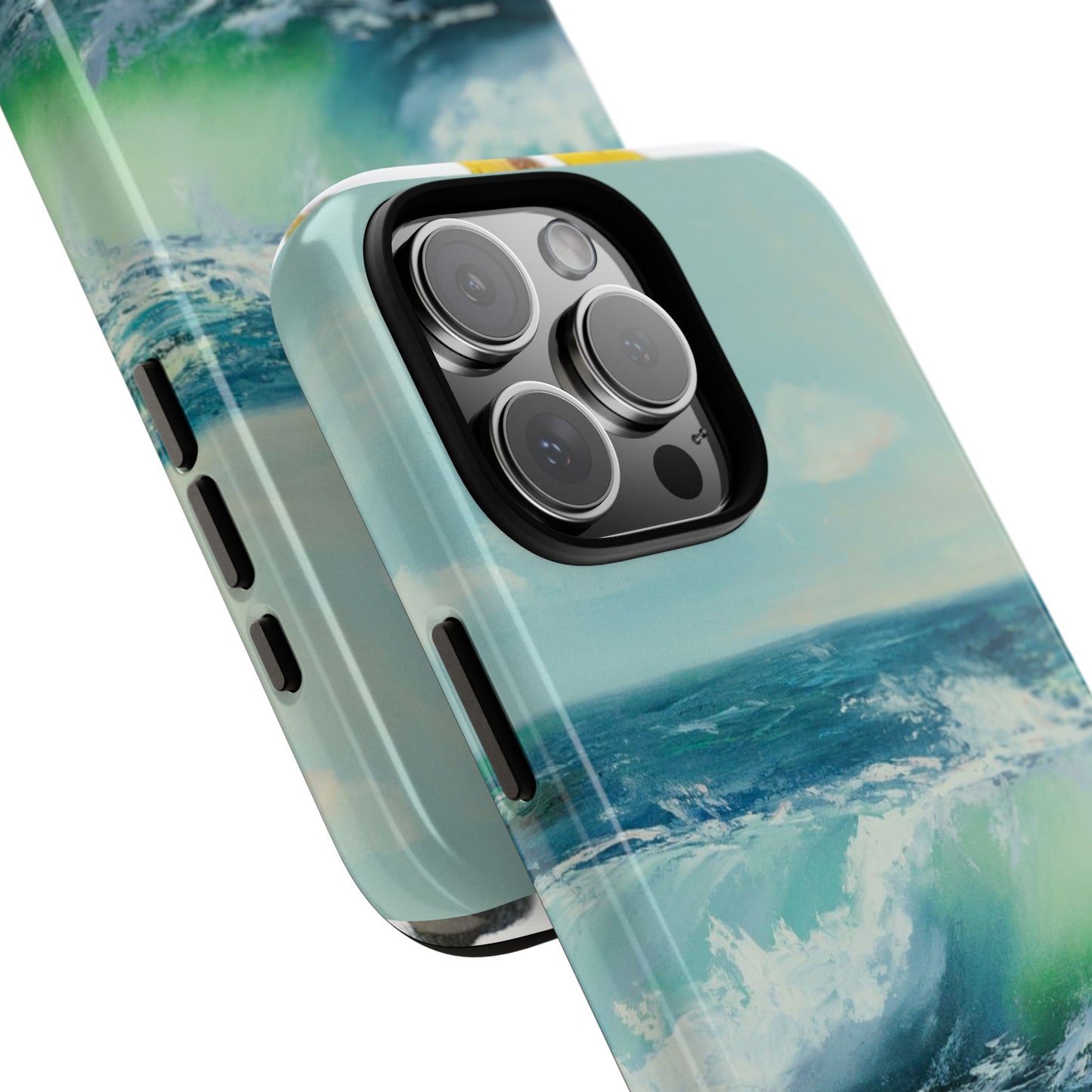 Blue Wave Seascape Phone Case | Ocean Art iPhone Case | Coastal Sky Phone Cover