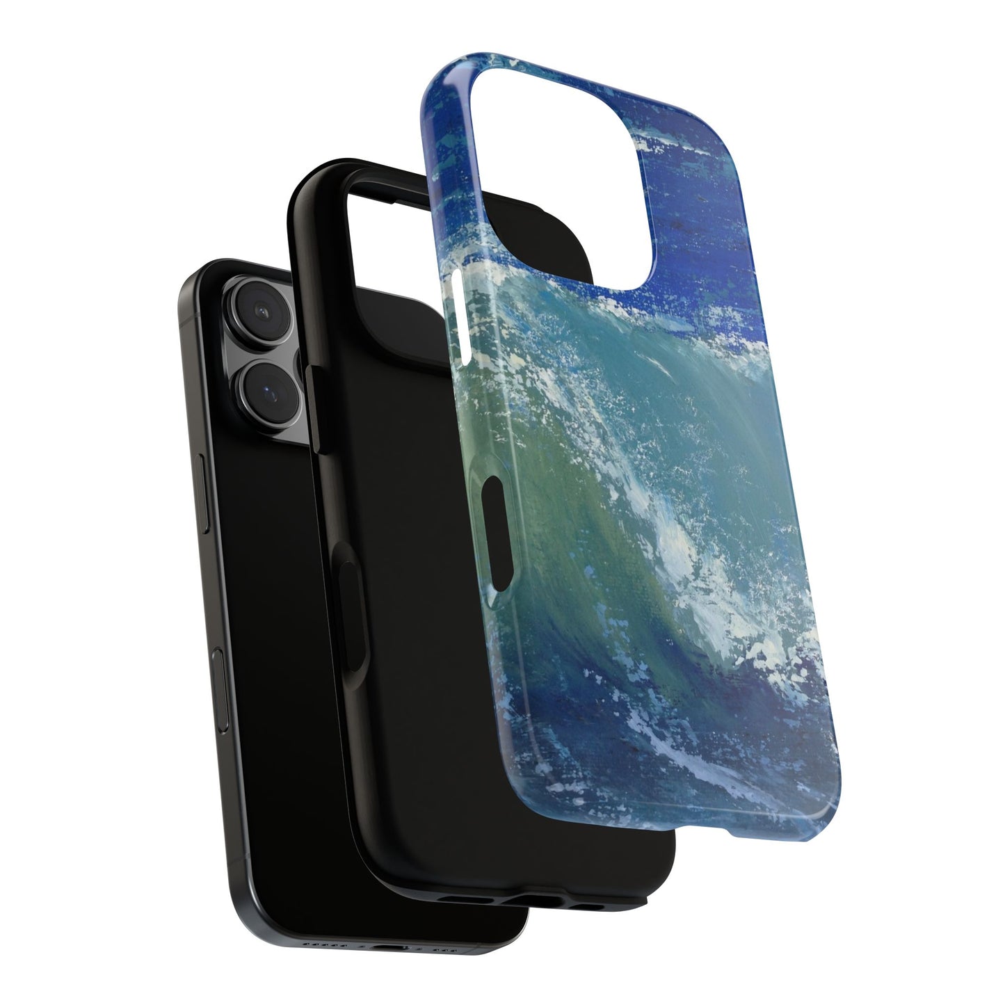 Deep Blue Ocean Wave2 Phone Case – Original Painting by Alina Madan Art