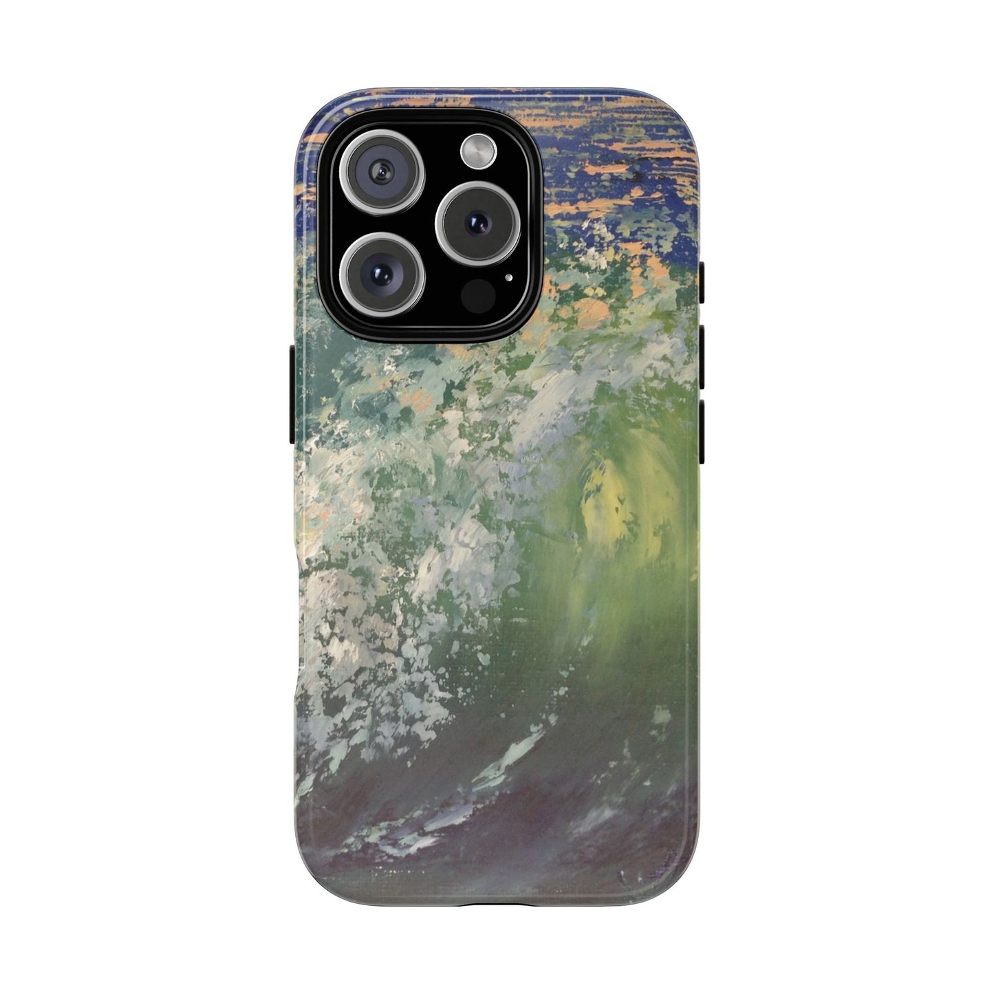 Emerald Ocean Wave Phone Case – Original Painting by Alina Madan Art