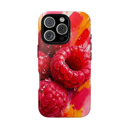 Raspberry Burst Phone Case | Designed by Alina Madan Art