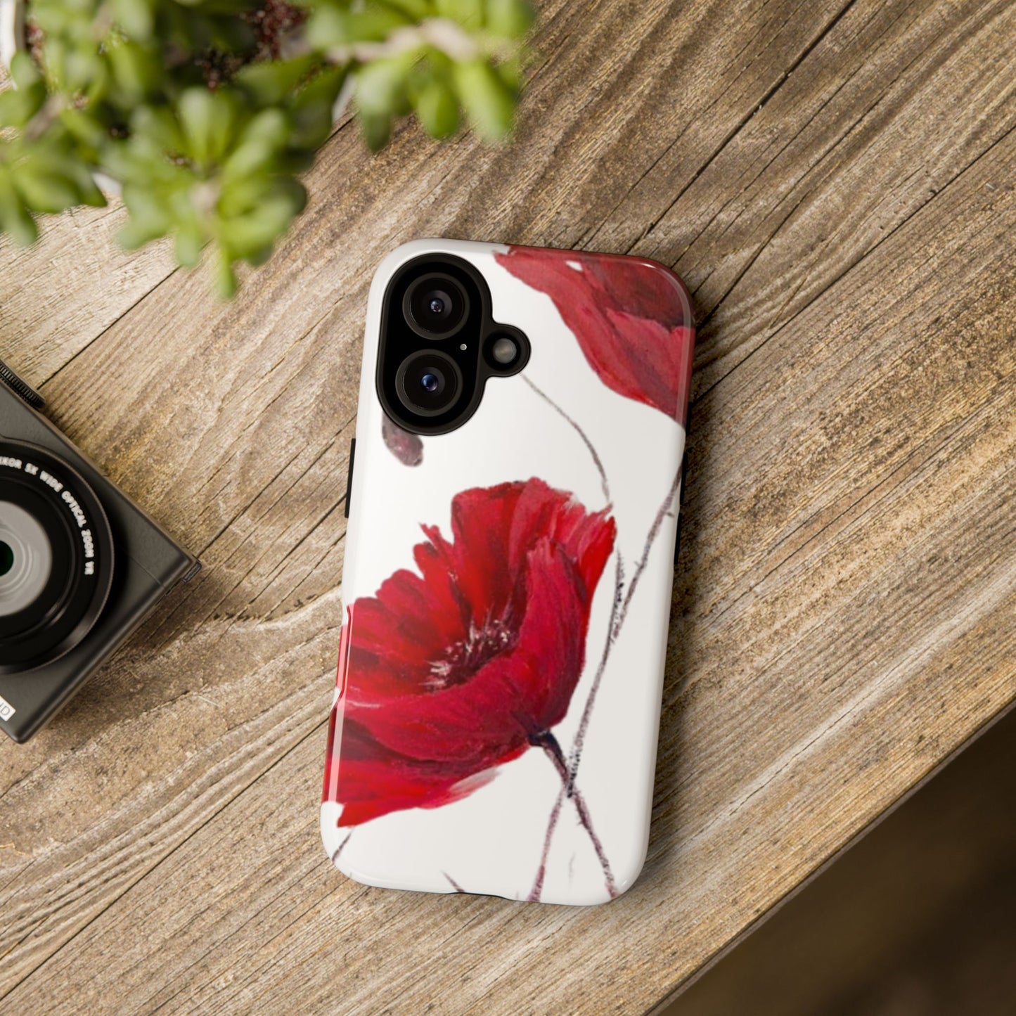 Poppy Flower Phone Case | Bold Red Floral Cover