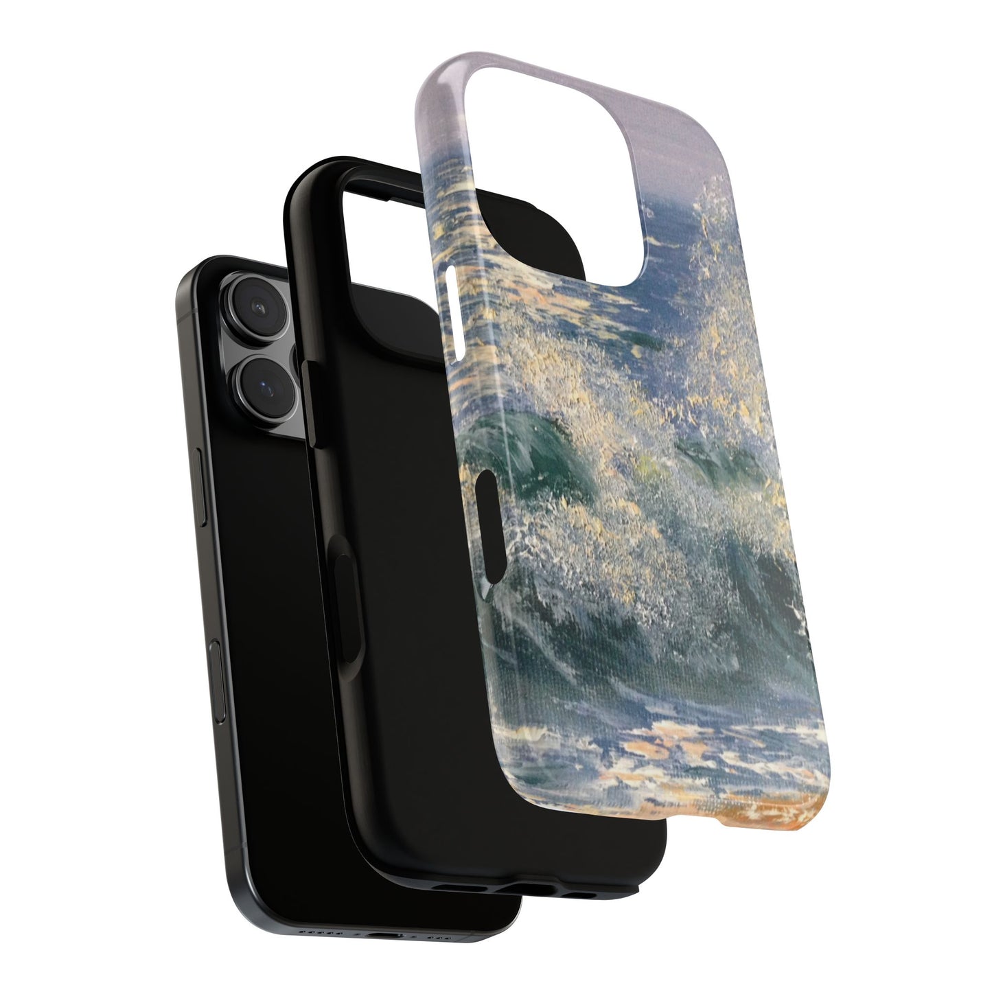 Seafoam Light Waves Phone Case – Original Painting by Alina Madan Art