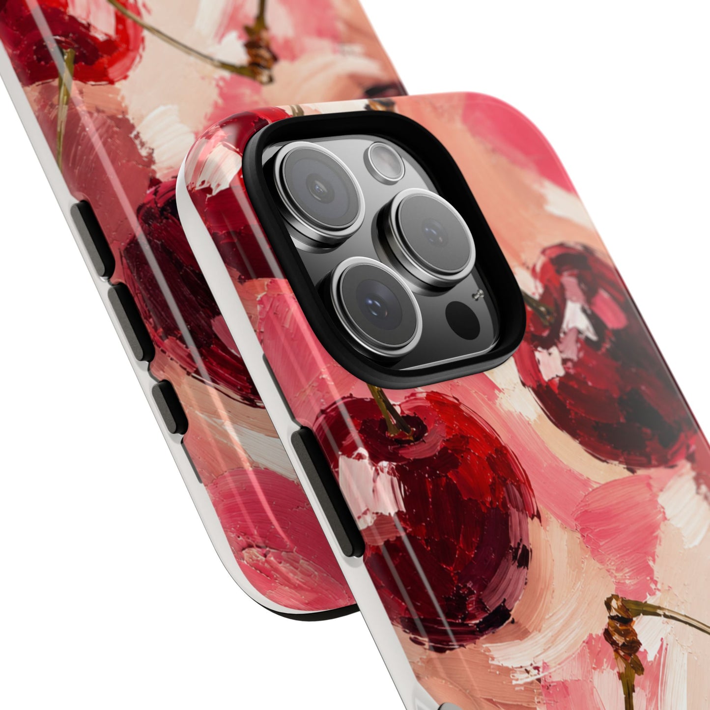 Painterly Cherry Phone Case | Designed by Alina Madan Art