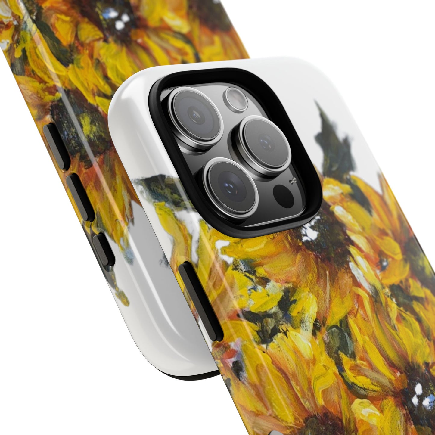 Sunflowers in Blue Vase Phone Case | Artistic Floral Cover