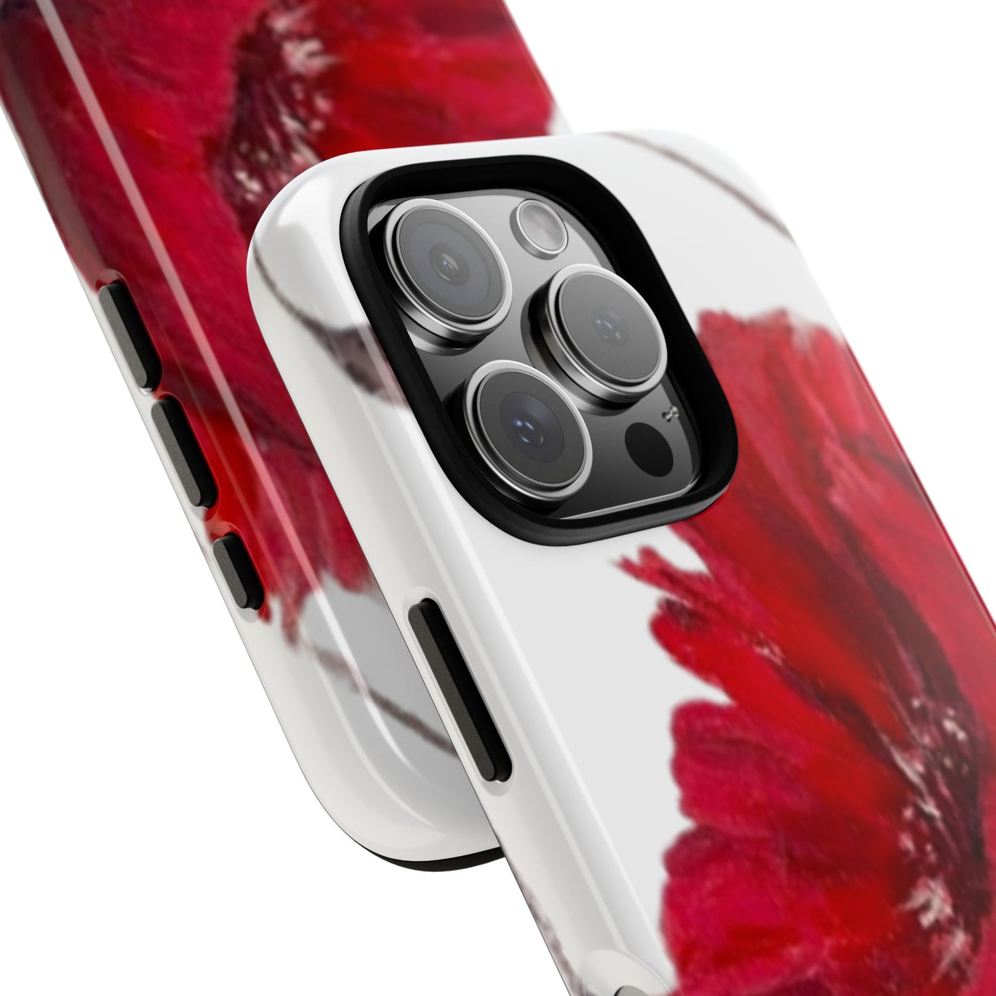 Bold Red Poppy Phone Case – Original Floral Art by Alina Madan