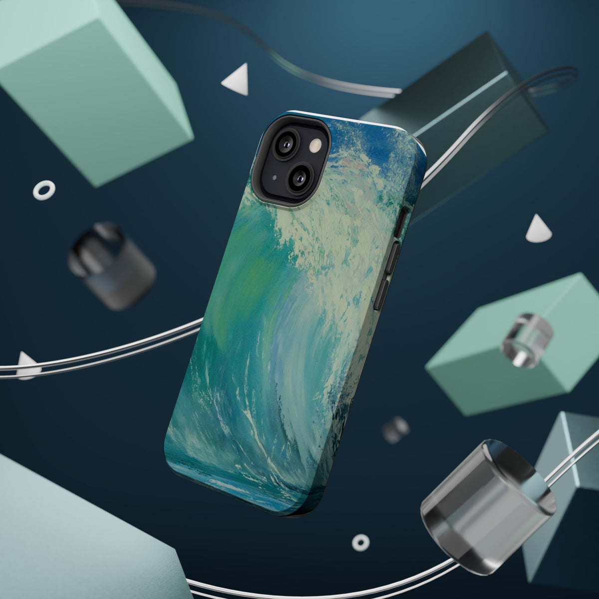 Ocean Wave Phone Case – Coastal Original Painting by Alina Madan Art