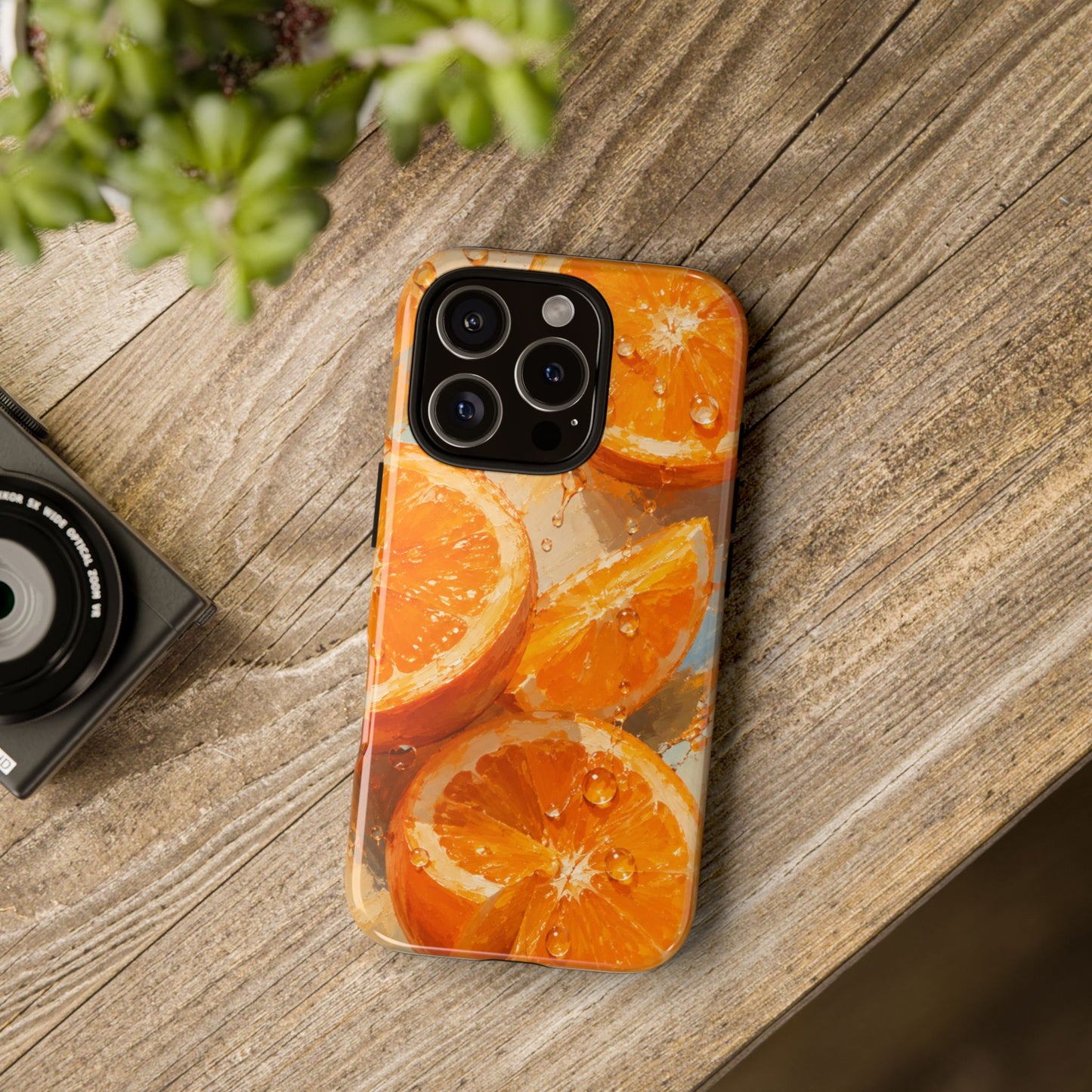 Juicy Orange Splash Phone Case | Designed by Alina Madan Art