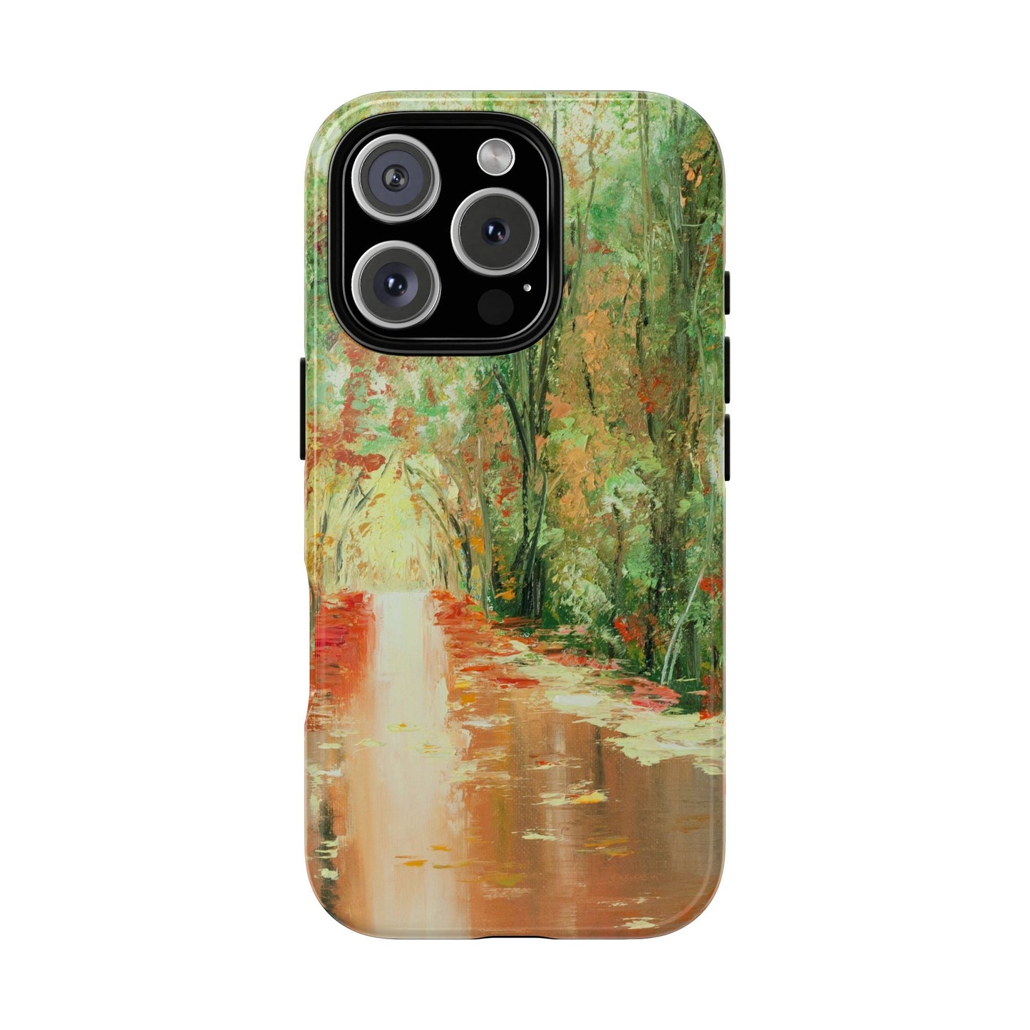 Autumn Forest Reflection Phone Case – Original Landscape Painting by Alina Madan Art