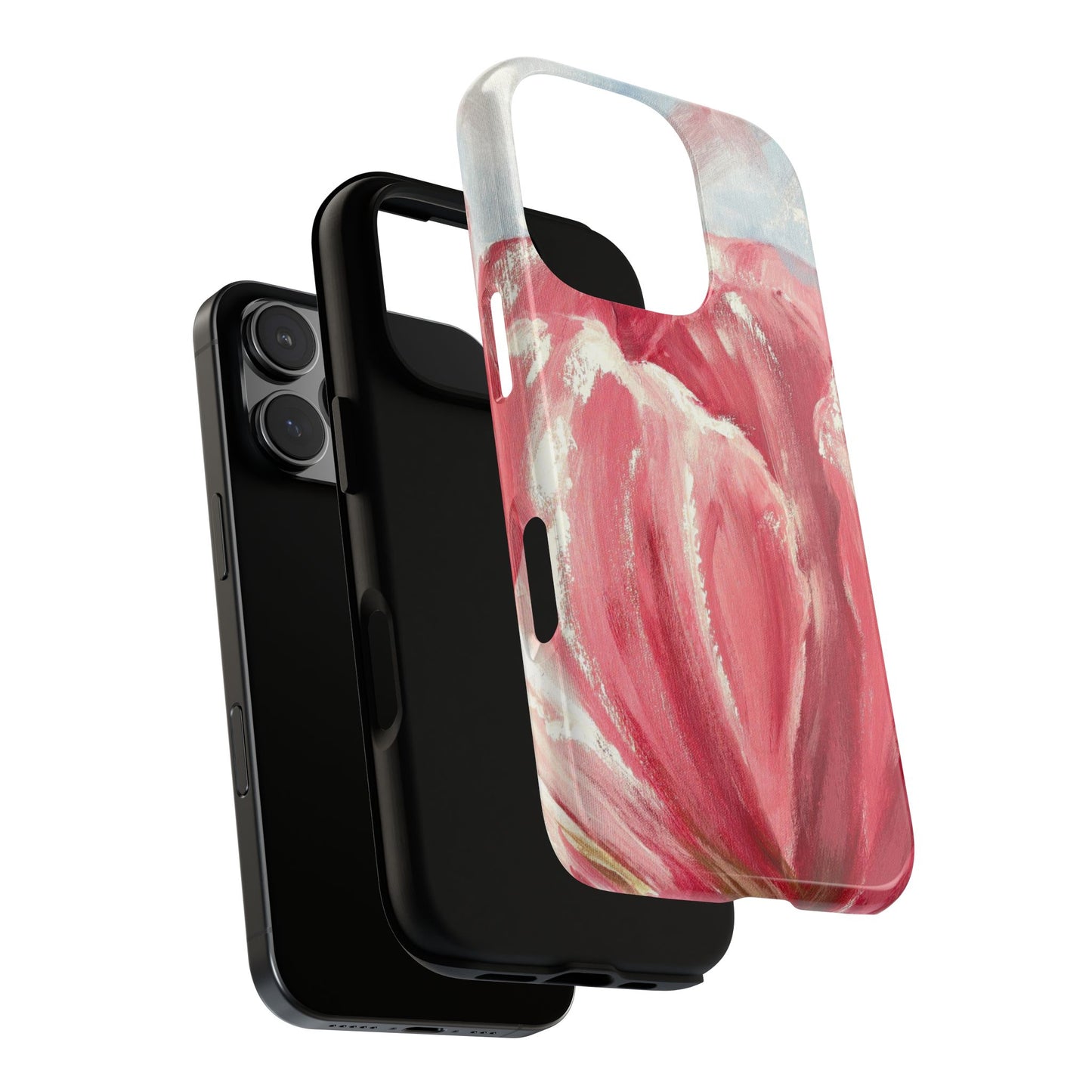 Tulip Flower Phone Case | Artistic Pink Floral Cover