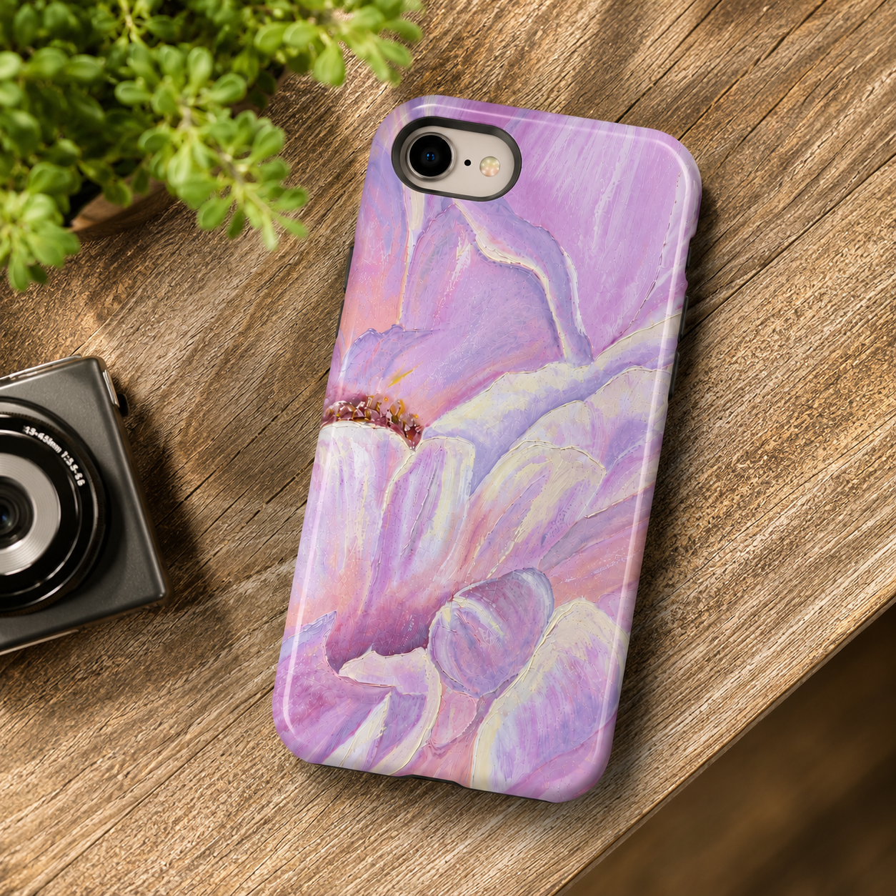 Pastel Peony Phone Case | Lavender Floral Art Case