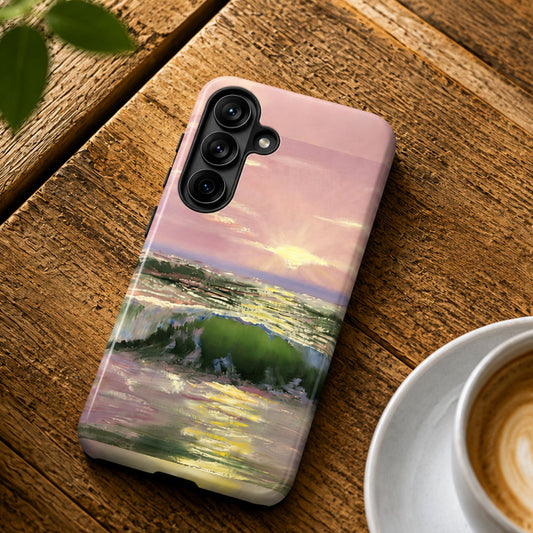Pastel Ocean Wave Phone Case | Original Seascape Art iPhone & Samsung Cover