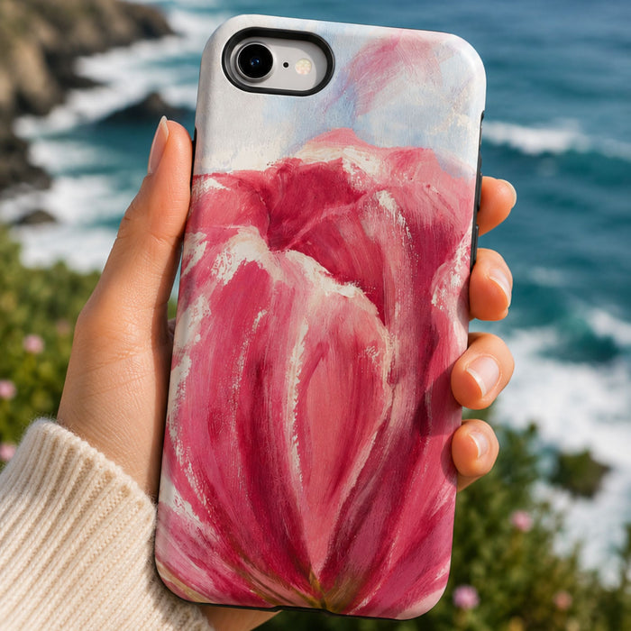 Tulip Flower Phone Case | Artistic Pink Floral Cover