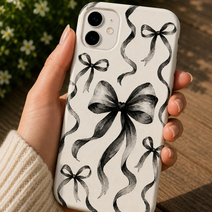 Coquette Bow Phone Case | Watercolor Ribbon Aesthetic Case