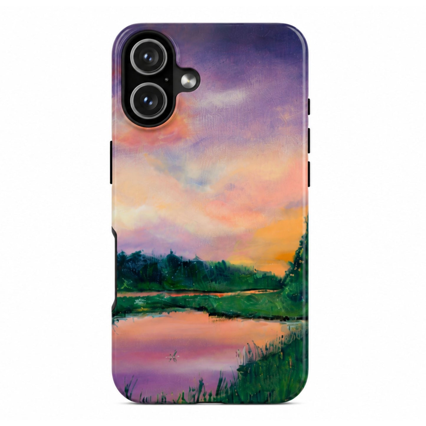 Water Sunset Phone Case | Original Lake Artwork by Alina Madan Art | Tough iPhone & Samsung Case